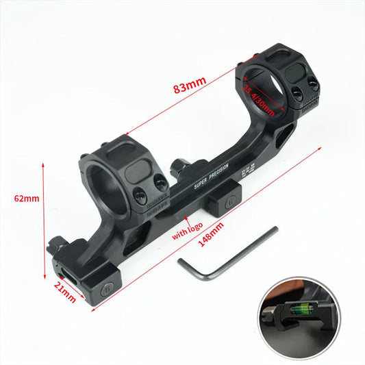 GEISSL Cantilever Scope Mount With Bubble Level For Picatinny Rail