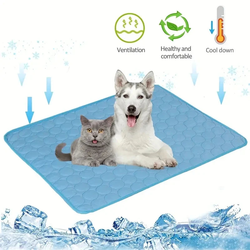 Dog Cooling Mat Portable Self Cooling Pad Bed Durable