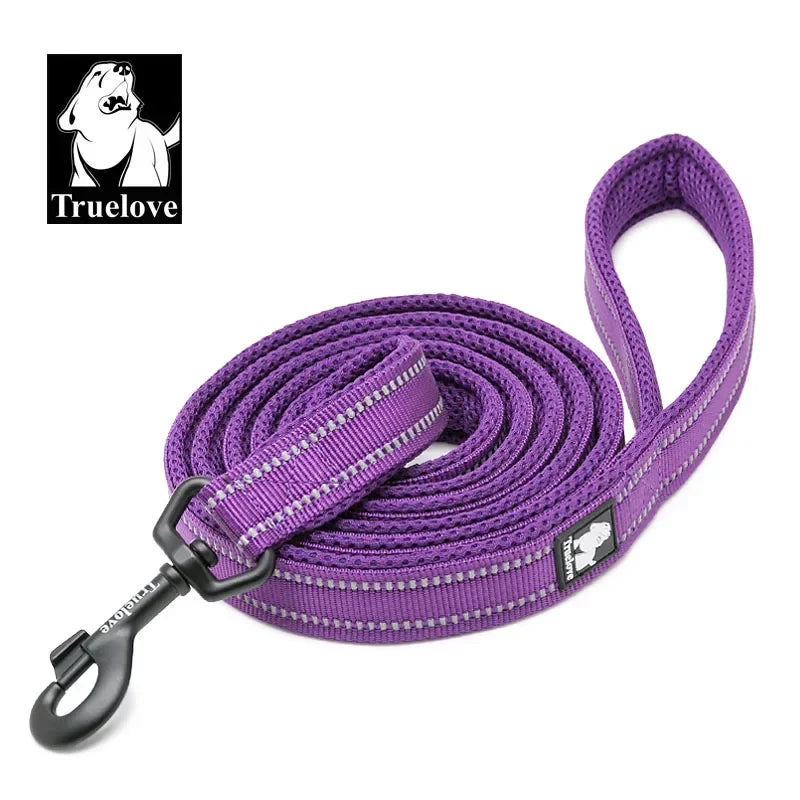 TrueLove Soft Reflective Leash With Padded Nylon Mesh For Pets