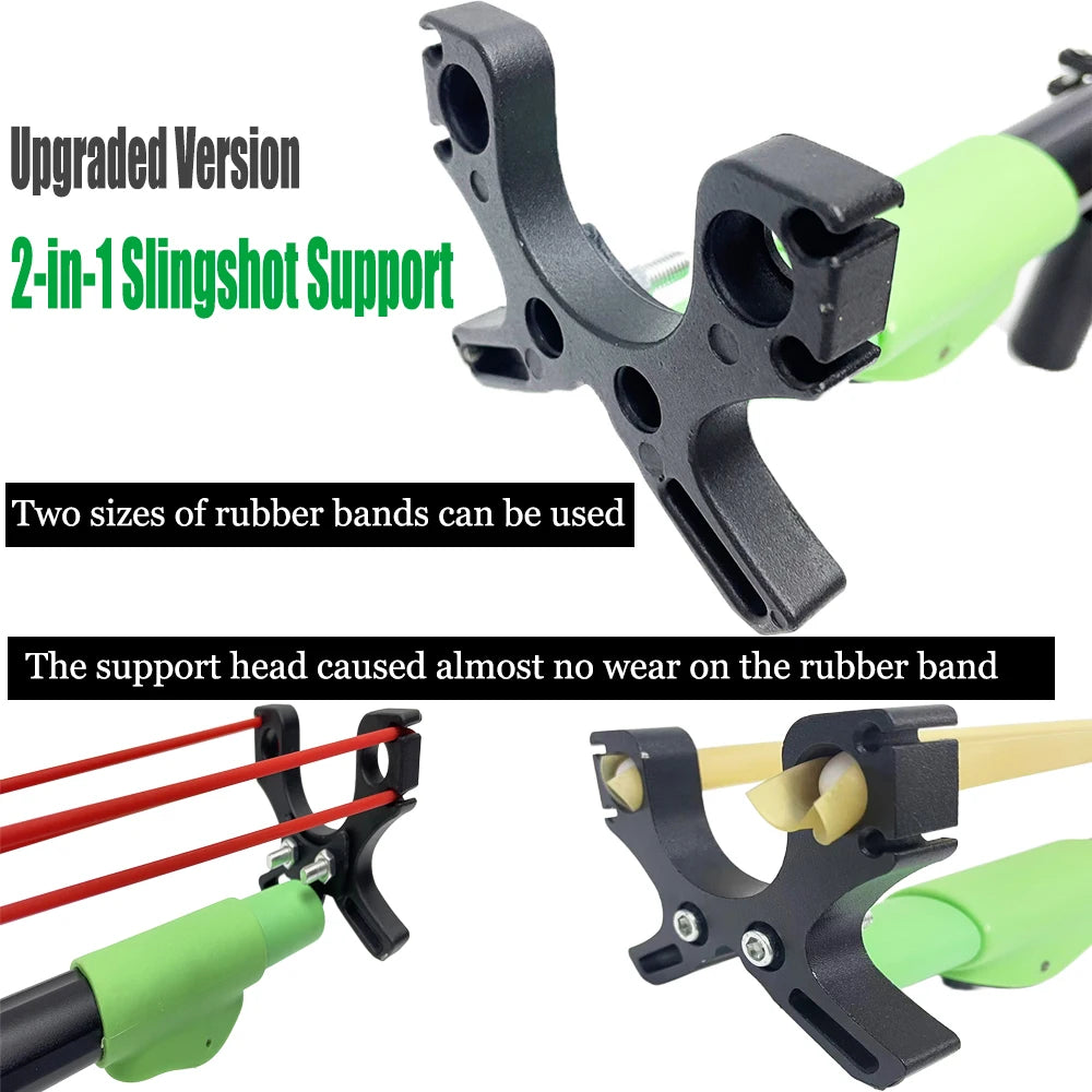 Metal Trigger Slingshot With Folding Shoulder Support For Hunting