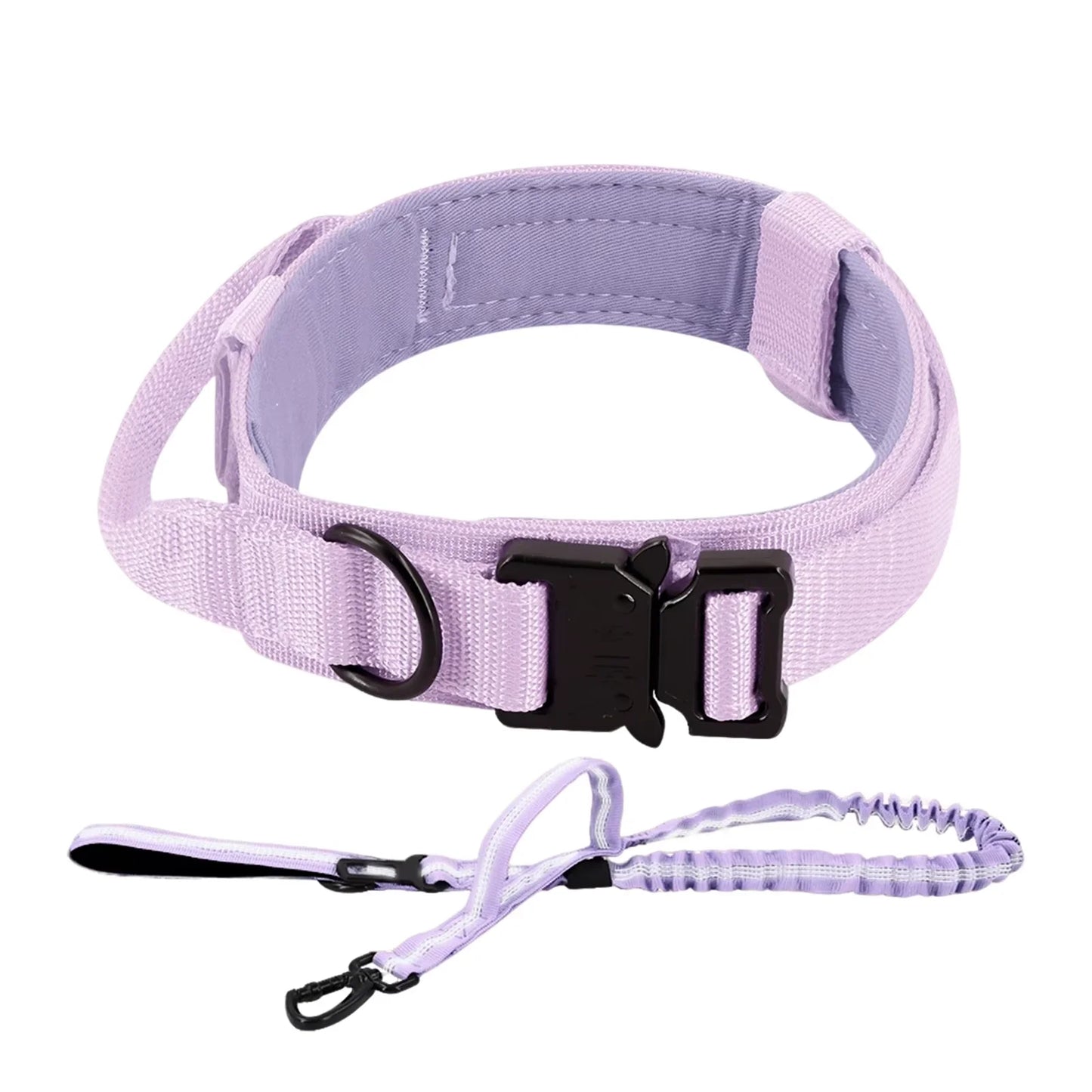 Adjustable Dog Training Collar and Leash Set Tactical