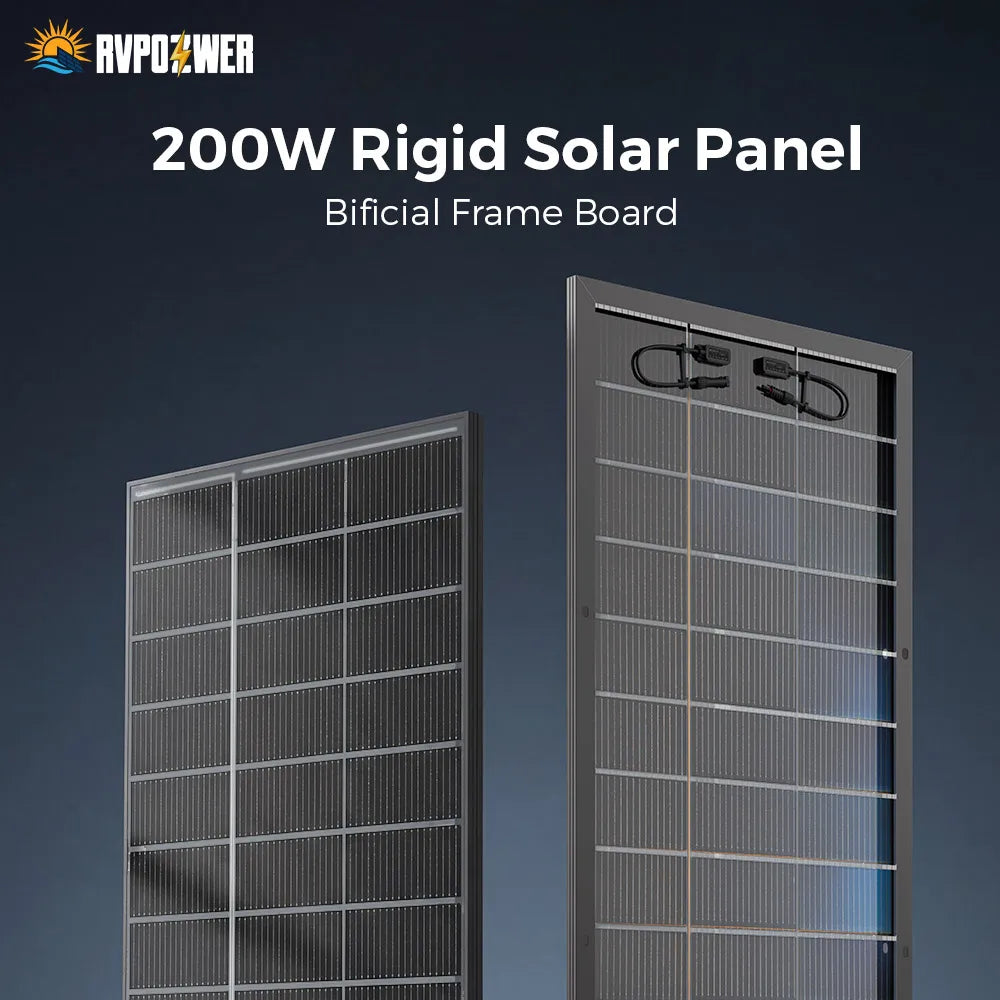 Rvpozwer Bifacial Solar Panel High Efficiency Photovoltaic Module
