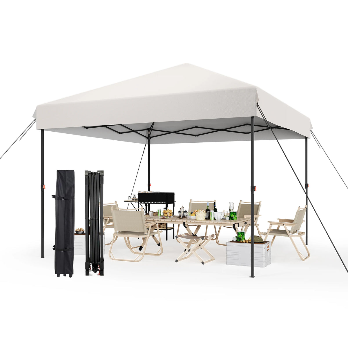 Himiss Heavy Duty Pop Up Canopy Tent Outdoor Gazebo