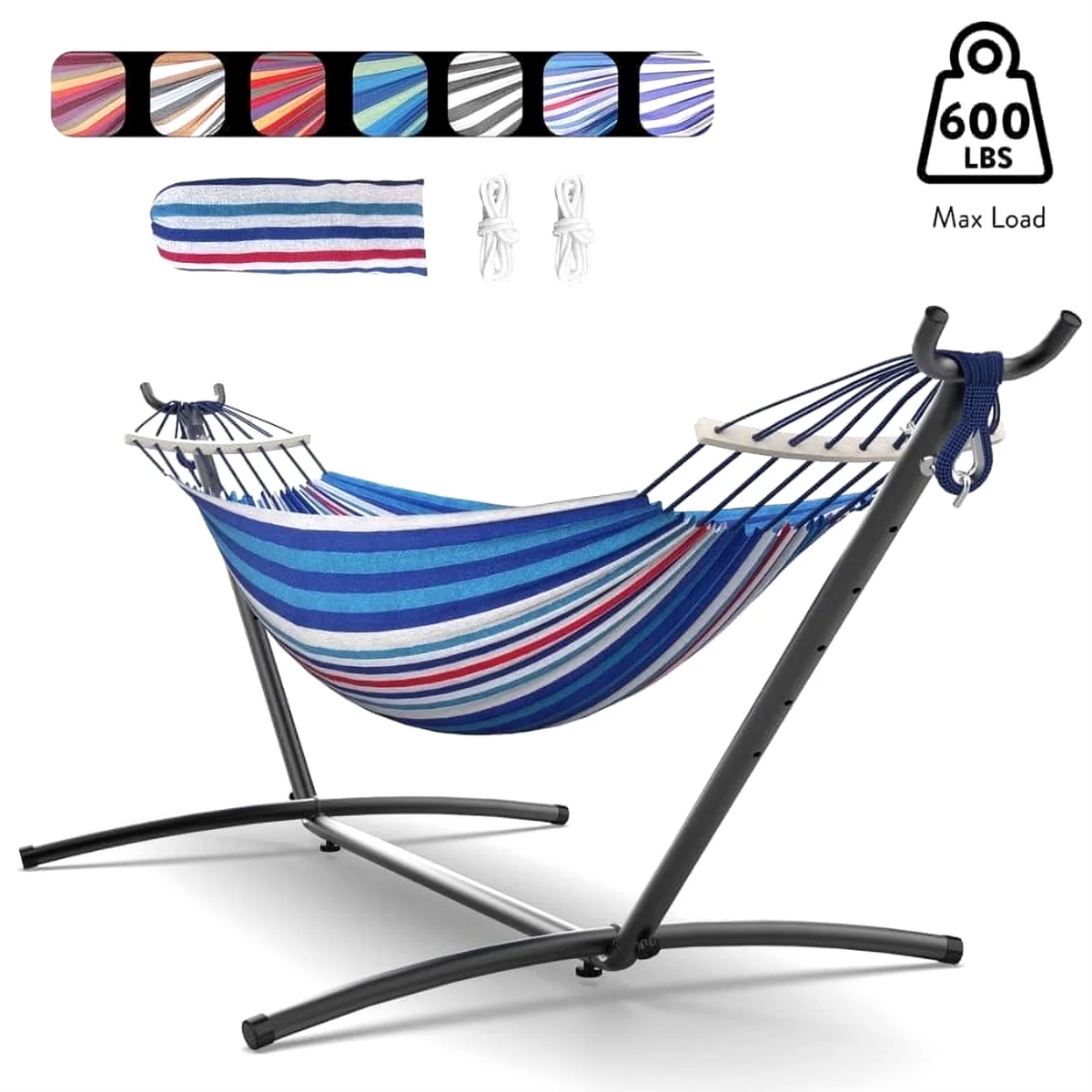 Gyroor Adjustable Hammock with Stand – 600 lb Capacity