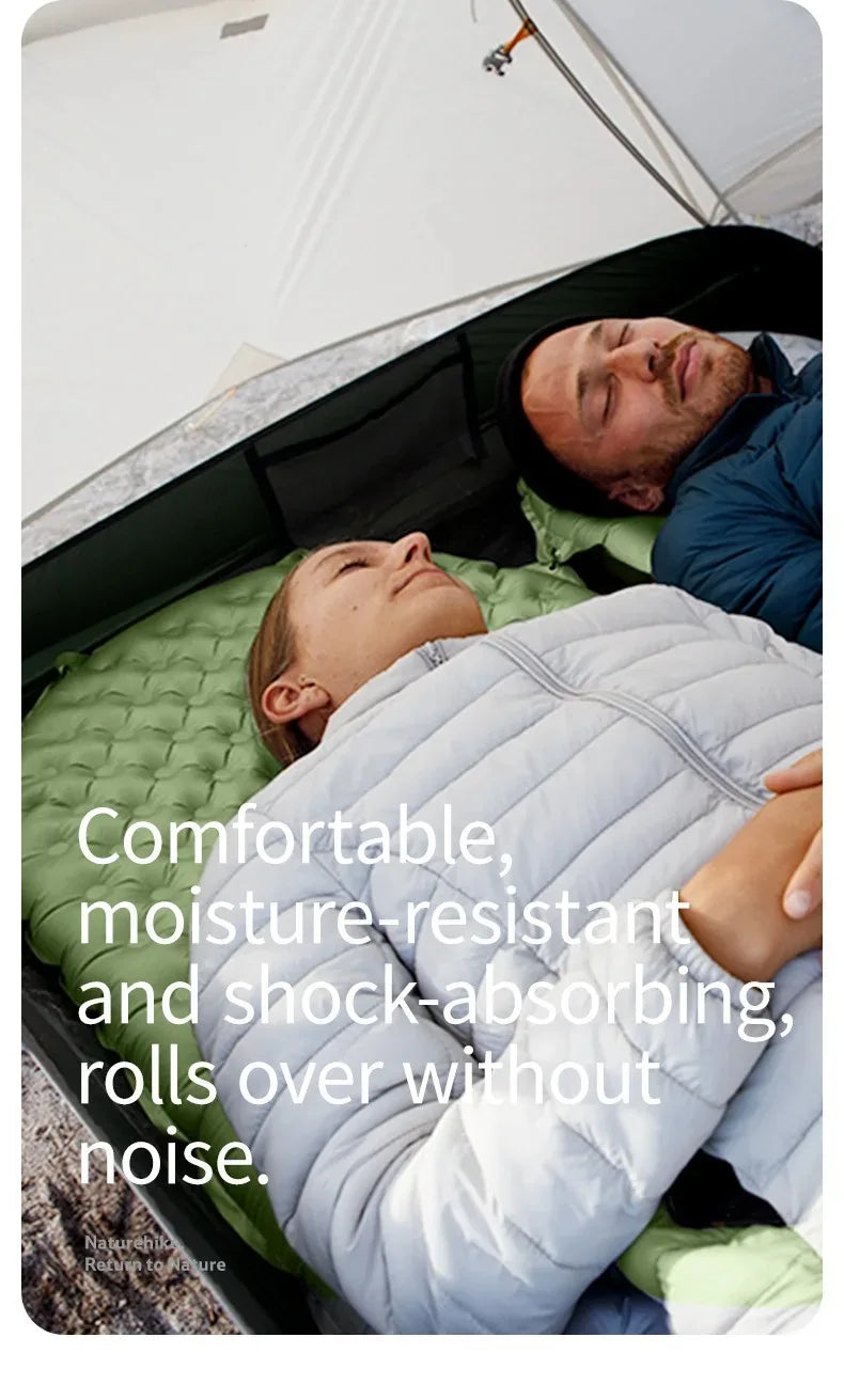 Naturehike Ultralight Sleeping Pad Insulated Inflatable Sleeping Pad R4.6 Inflatable Air Mat 4 Seasons Outdoor Camping Air Mattress