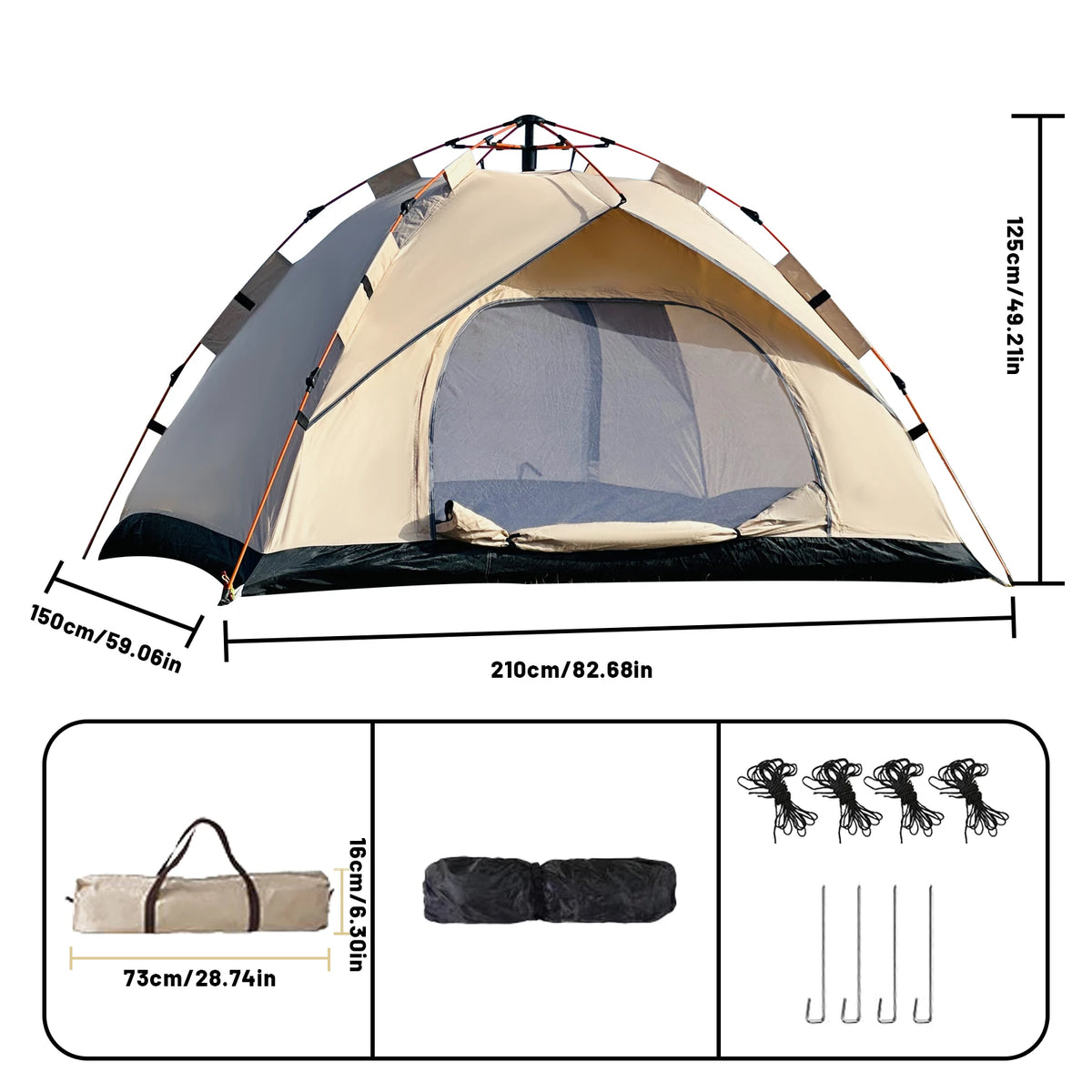 Pakicetus Instant Tent Portable Sun And Rain Shelter For Beach And Camping