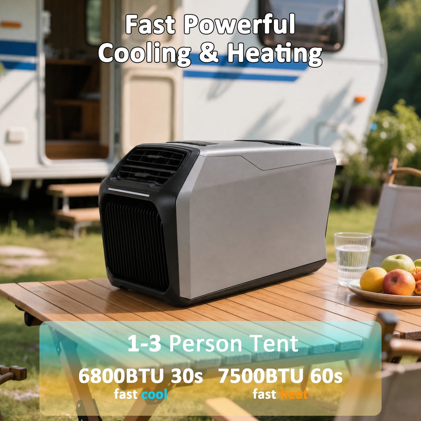 6800 BTU Portable Air Conditioner For Camping Tents And RVs