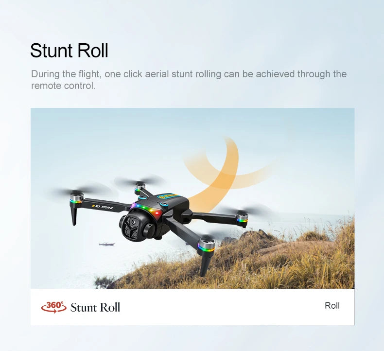 ZNLYRION Brushless Motor Foldable RC Drone With Dual Camera