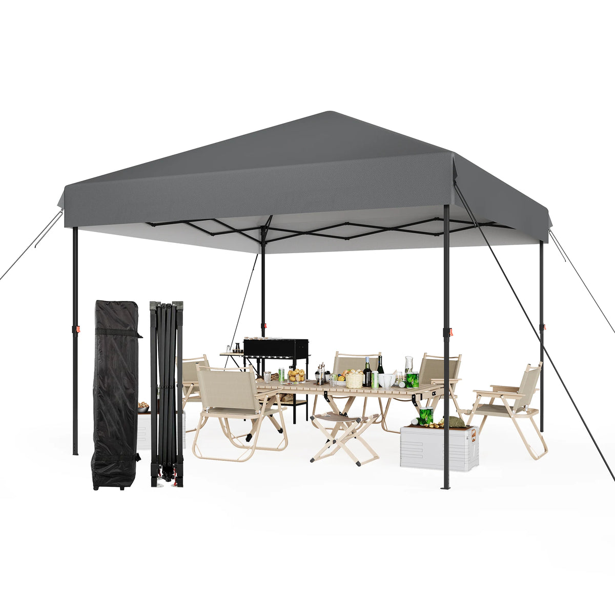 Himiss Heavy Duty Pop Up Canopy Tent Outdoor Gazebo