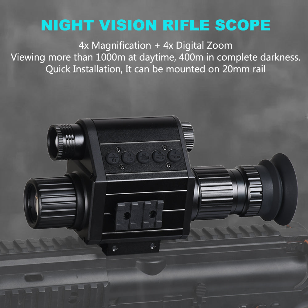 Megaorei Digital Night Vision Riflescope 940nm IR 5X 1080P