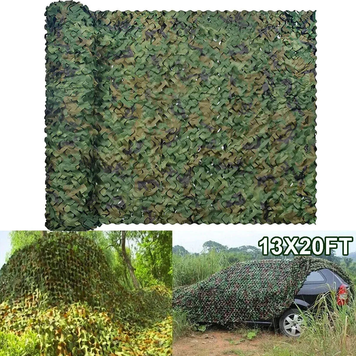 Woodland Camouflage Netting Shade Sail For Outdoor Camping And Hunting