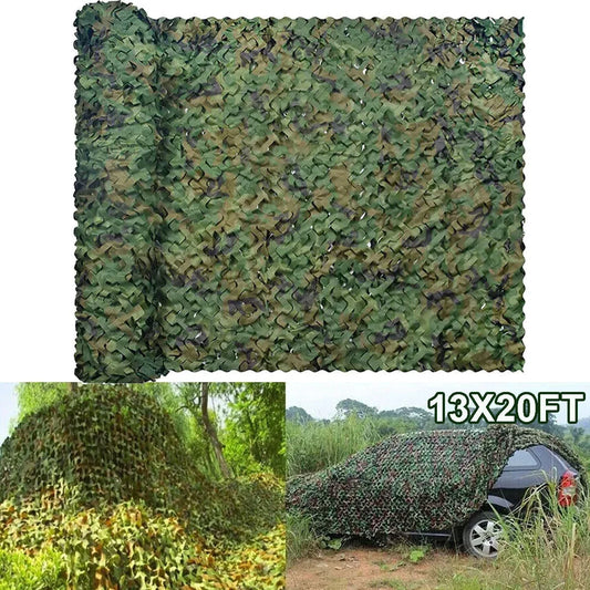 Woodland Camouflage Netting Shade Sail For Outdoor Camping And Hunting