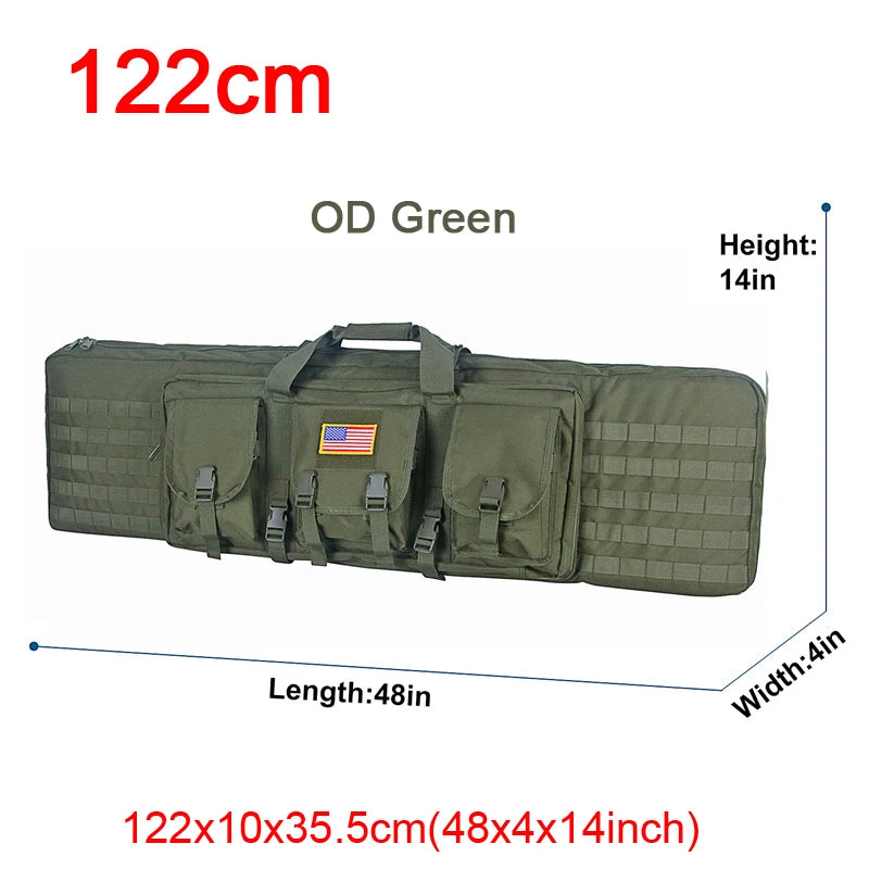LQARMY Tactical Double Rifle Case Molle Gun Bag Airsoft