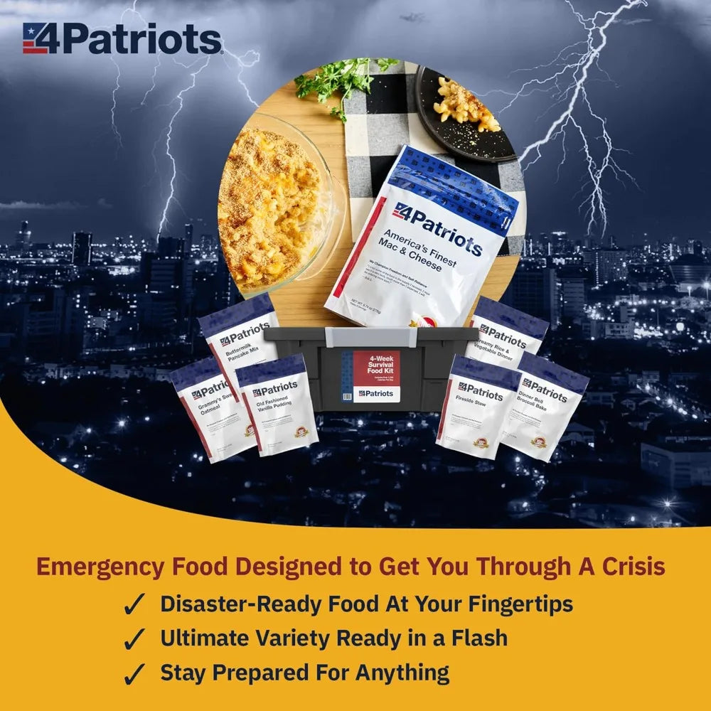Emergency Survival Food Kit With Assorted Shelf Stable Meals