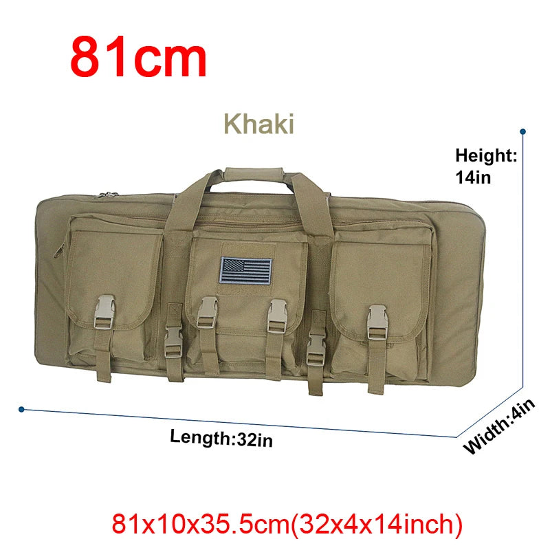 LQARMY Tactical Double Rifle Case Molle Gun Bag Airsoft