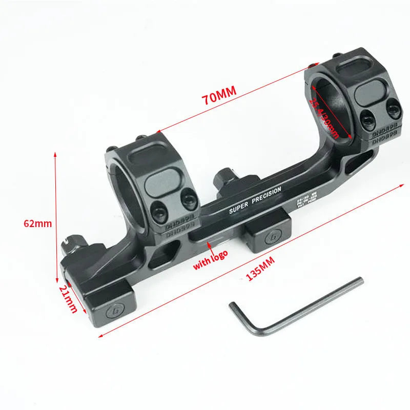 GEISSL Cantilever Scope Mount With Bubble Level For Picatinny Rail