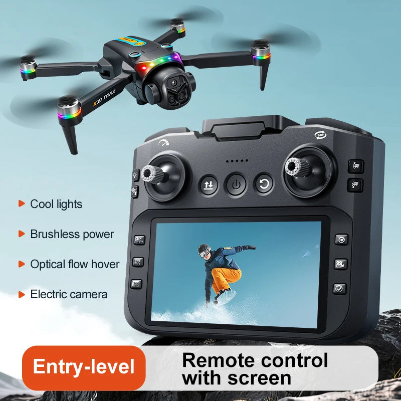 ZNLYRION Brushless Motor Foldable RC Drone With Dual Camera