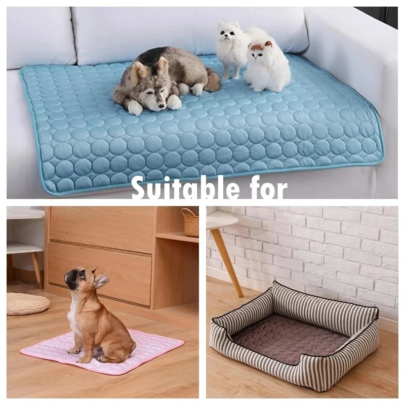 Dog Cooling Mat Portable Self Cooling Pad Bed Durable