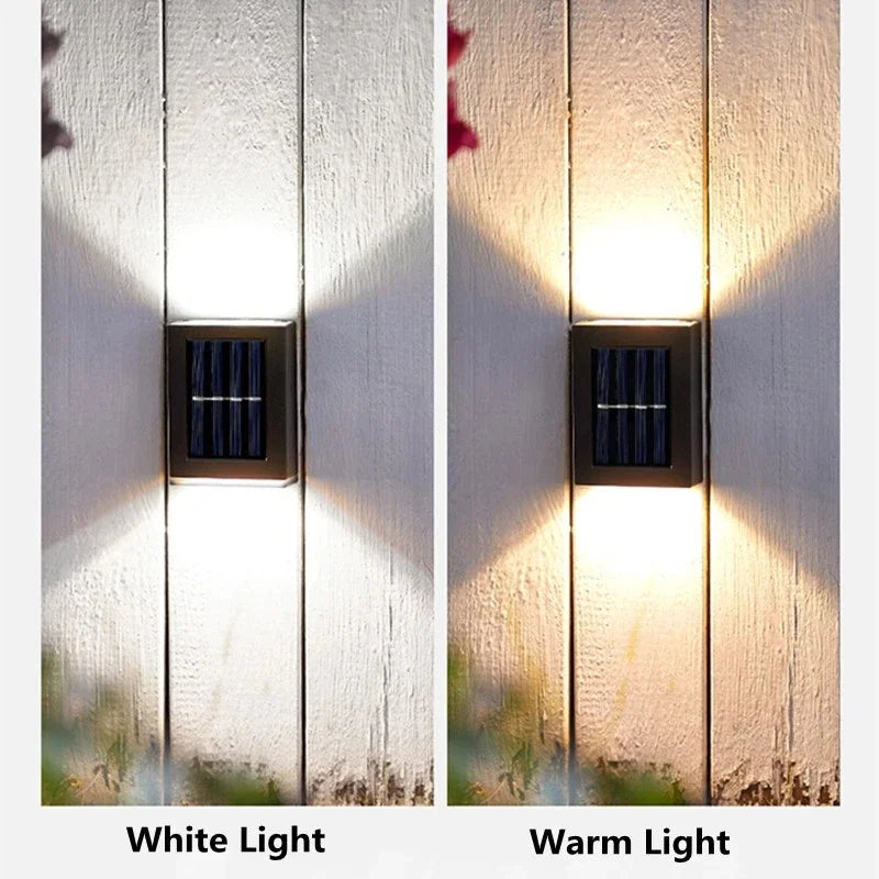 AlliLit Waterproof Solar LED Wall Light For Outdoor Garden