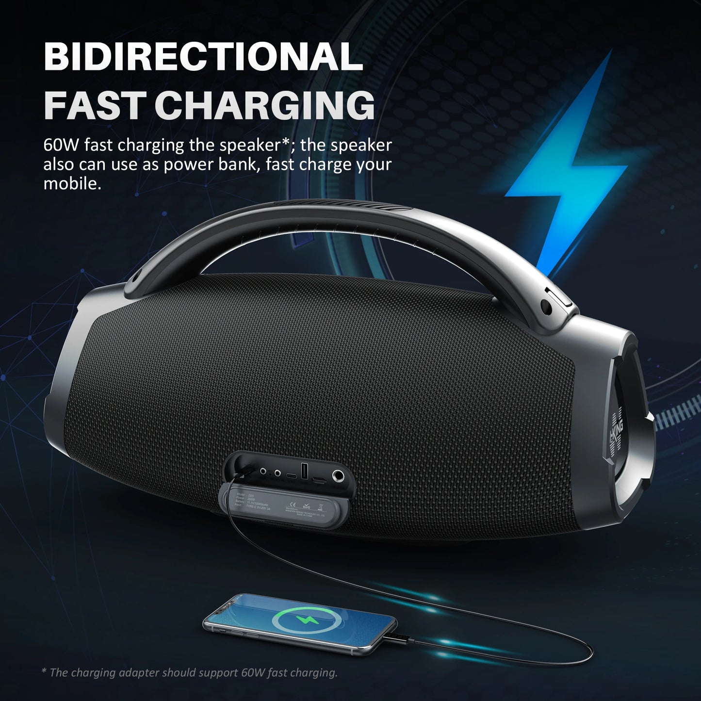 W-King D20 Portable Bluetooth Speaker IPX7 Waterproof