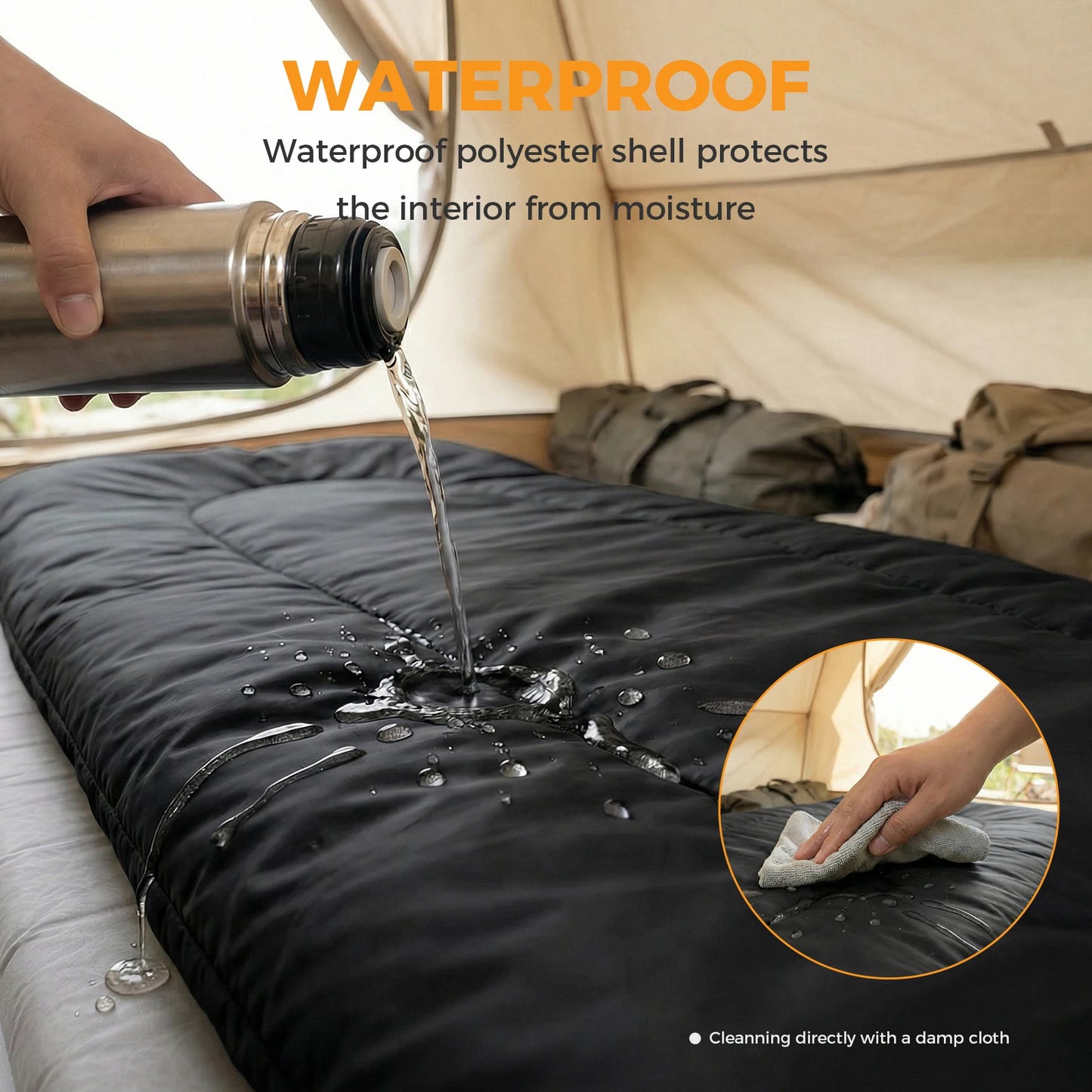 Double Sleeping Bag For Adults With Pillow 3 Season