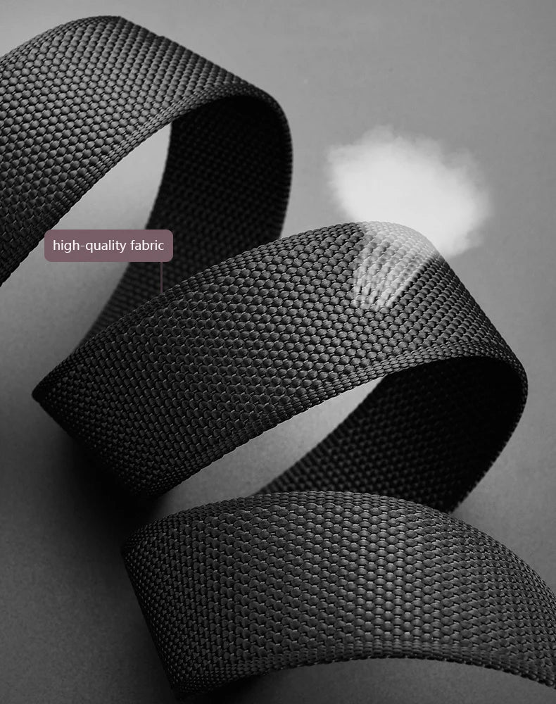 Quick Release Tactical Nylon Braided Elastic Web Belt