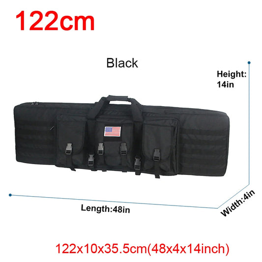 LQARMY Tactical Double Rifle Case Molle Gun Bag Airsoft