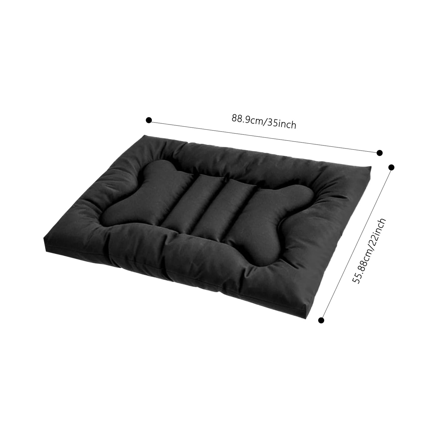 Chew Proof Dog Bed Indestructible Kennel Pad Waterproof Washable
