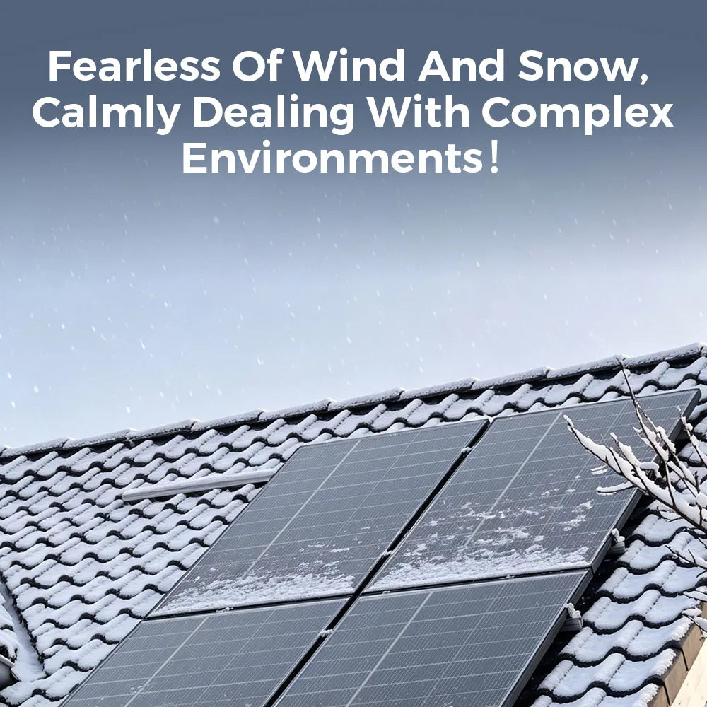 Rvpozwer Bifacial Solar Panel High Efficiency Photovoltaic Module
