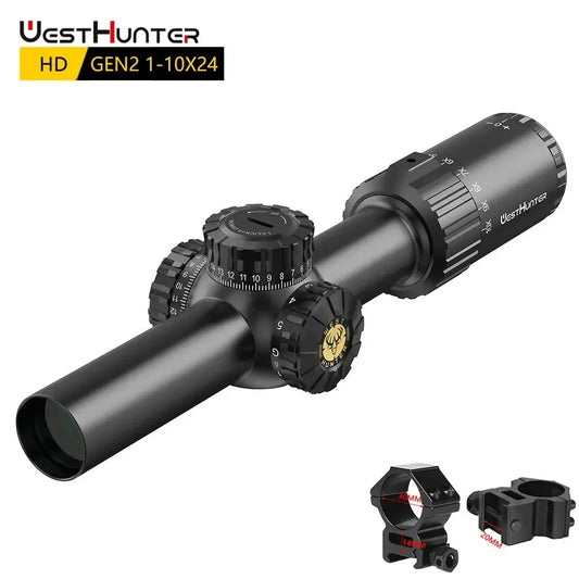 WestHunter HD GEN2 Compact LPVO Red Green Illuminated Hunting Riflescope
