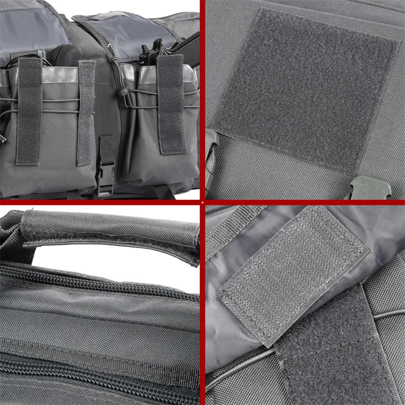 LQARMY Tactical Double Rifle Case Molle Gun Bag Airsoft