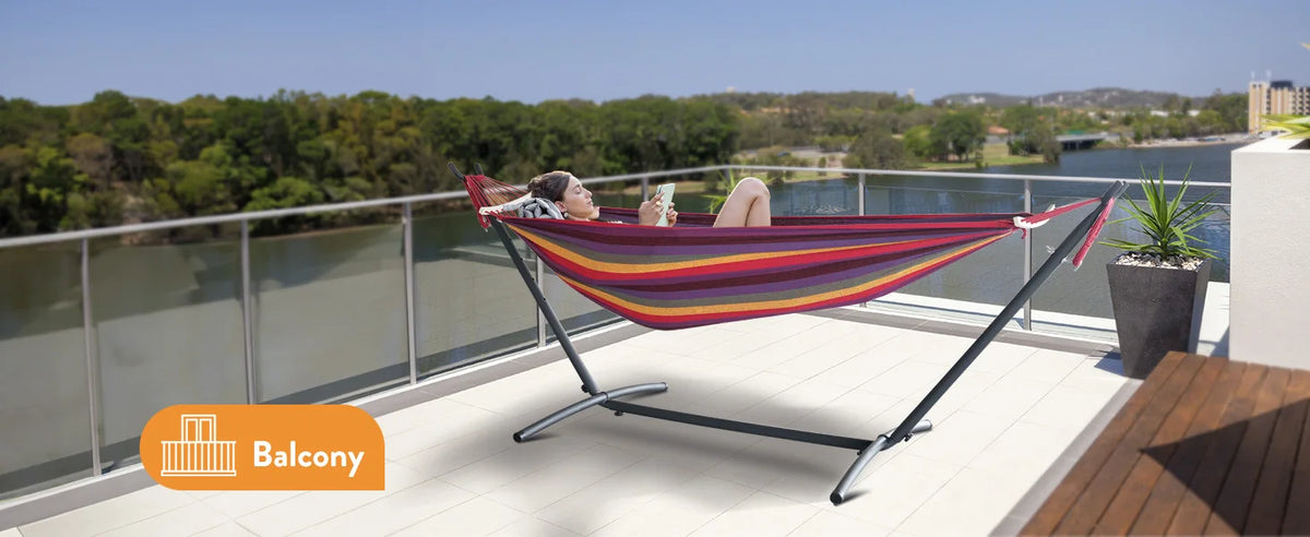Gyroor Adjustable Hammock with Stand – 600 lb Capacity