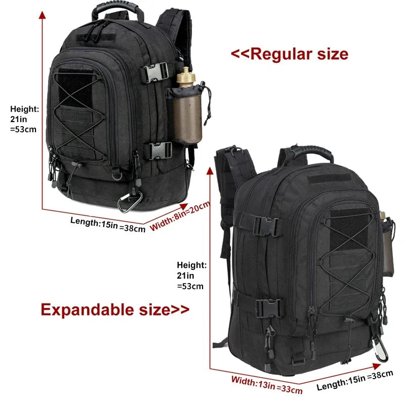 Tactical Backpack Water Resistant For Men Women Travel Hiking