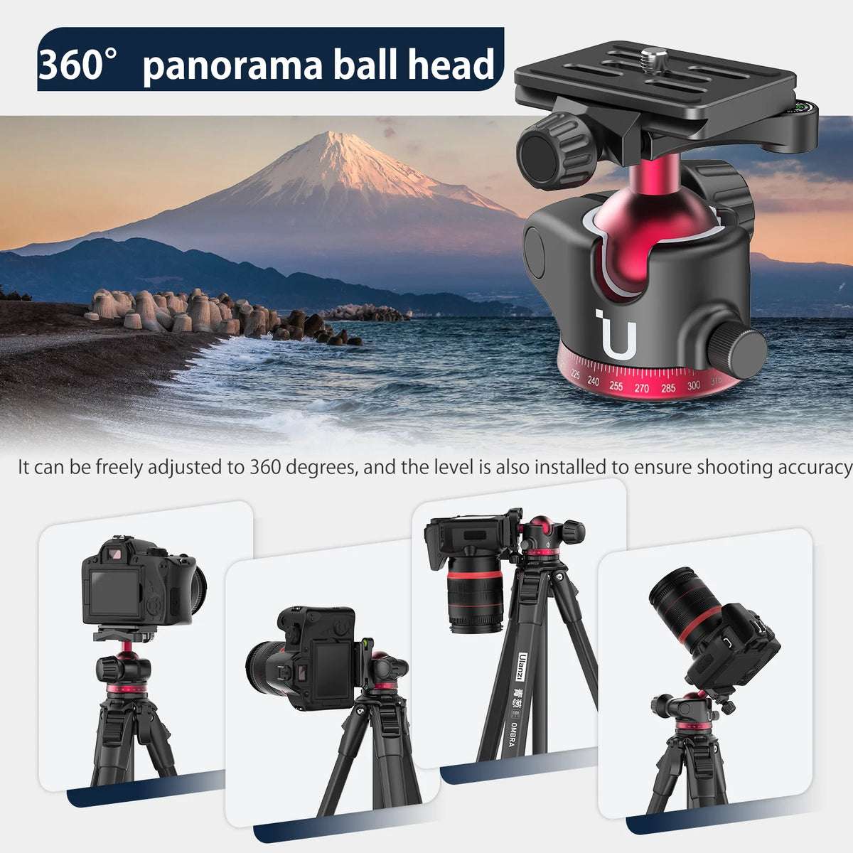 Ulanzi Ombra Aluminum Travel Tripod For Smartphone And Dslr Photography
