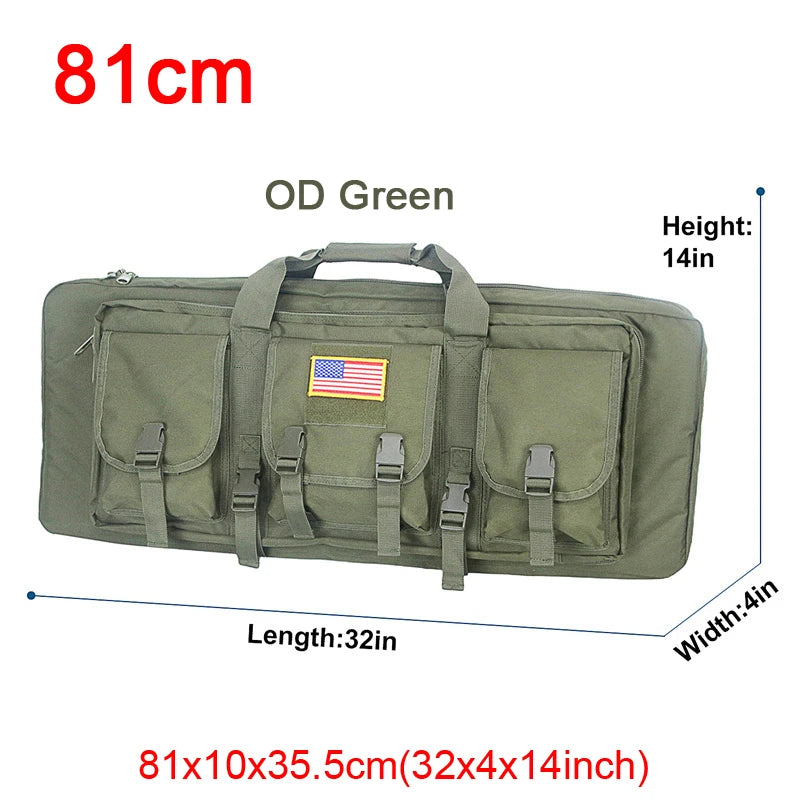 LQARMY Tactical Double Rifle Case Molle Gun Bag Airsoft