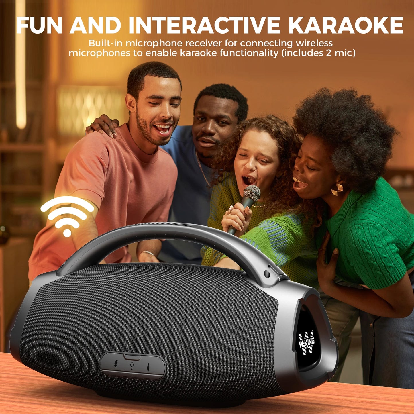 W-King D20 Portable Bluetooth Speaker IPX7 Waterproof