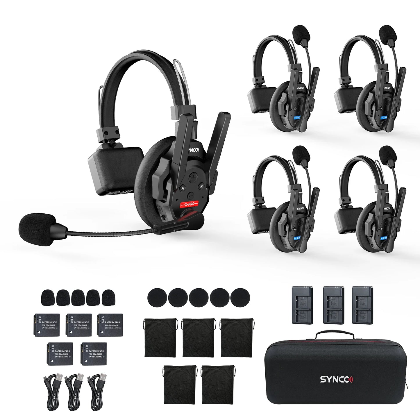 SYNCO XTALK XPRO Wireless Intercom Headset For Live Production