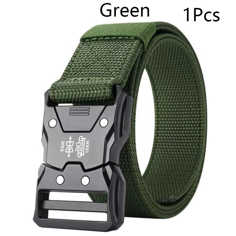 Quick Release Tactical Nylon Braided Elastic Web Belt