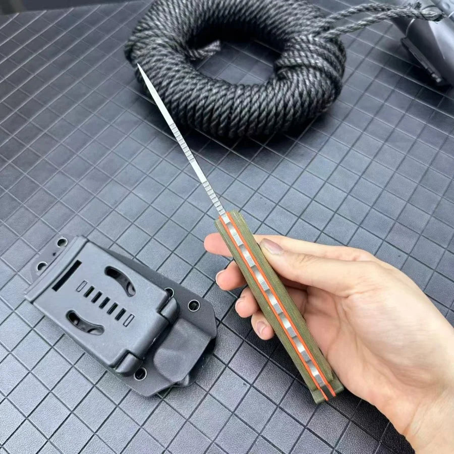DIY Fixed Blade Knife With 8Cr13Mov Blade And G10 Handle