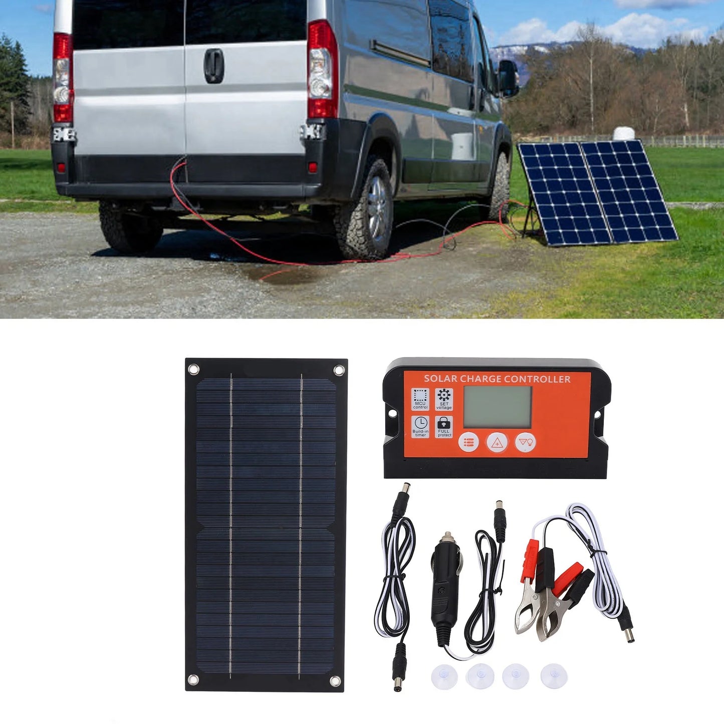 YOSOO Electric Portable 600W Solar Panel Charger Monocrystalline With 100A