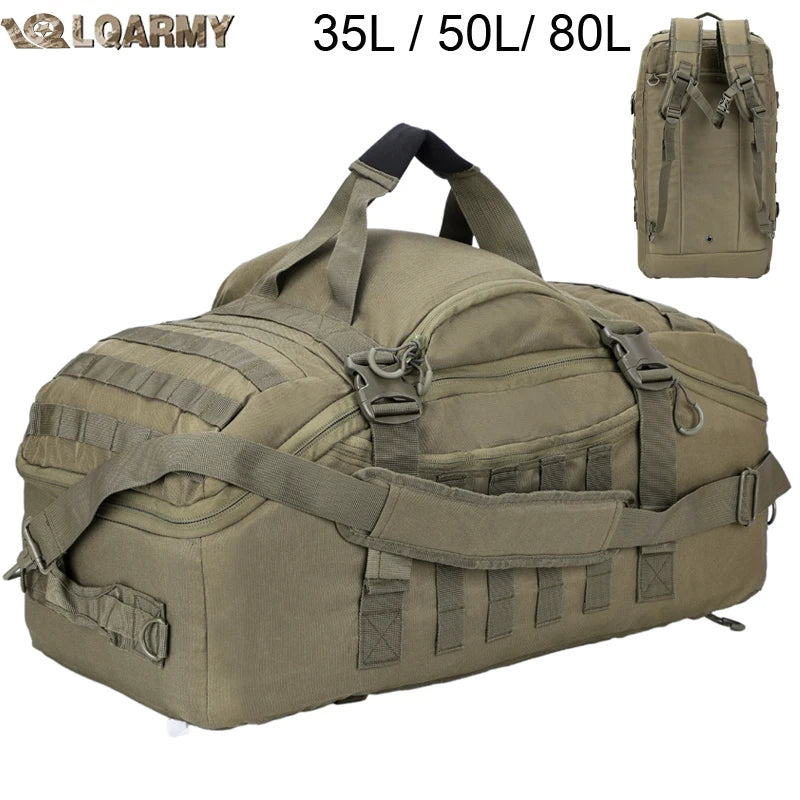 LQARMY Molle Tactical Backpack For Mountaineering Hiking Camping