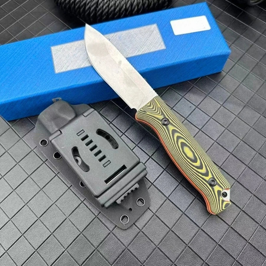 DIY Fixed Blade Knife With 8Cr13Mov Blade And G10 Handle