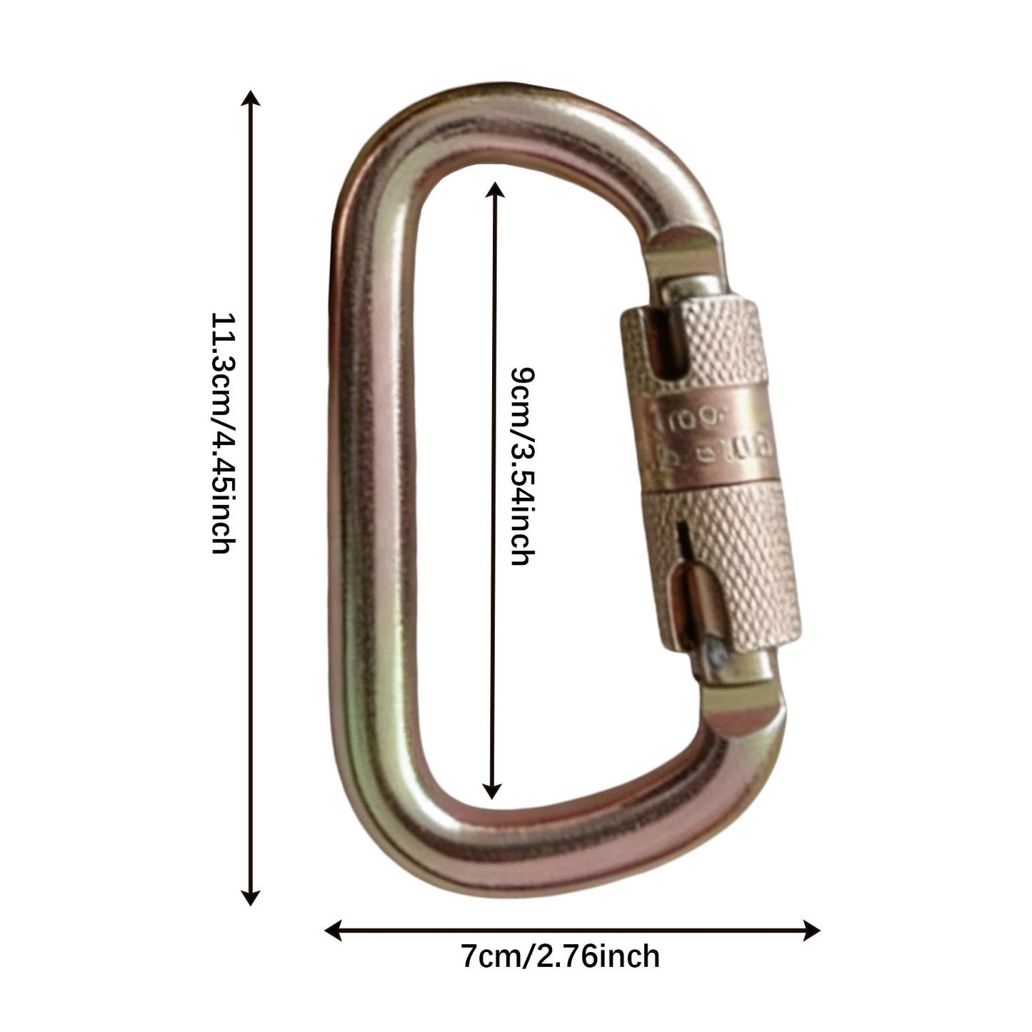 Heavy Duty Auto Locking Carabiner Alloy Steel 45kN 4 Pack
