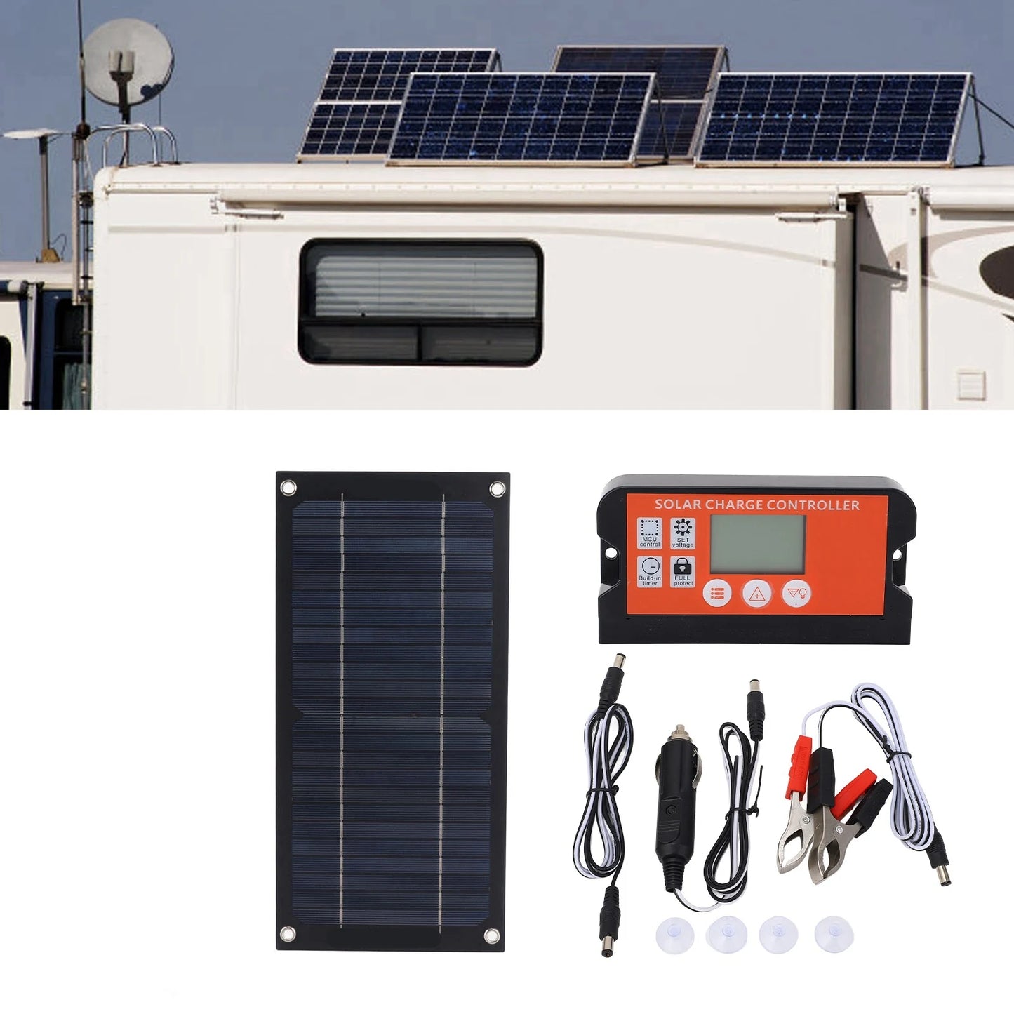 YOSOO Electric Portable 600W Solar Panel Charger Monocrystalline With 100A