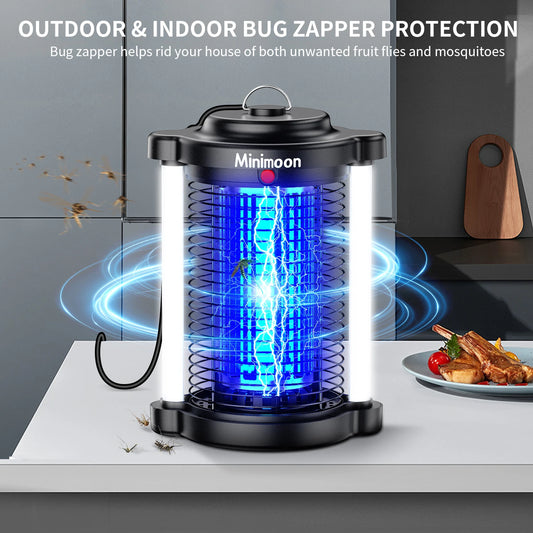 Outdoor Bug Zapper Mosquito Trap Dual LED Lights 4200V 15W