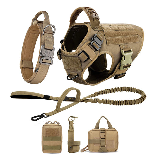Dog Harness And Leash Set For Training German Shepherd Malinois