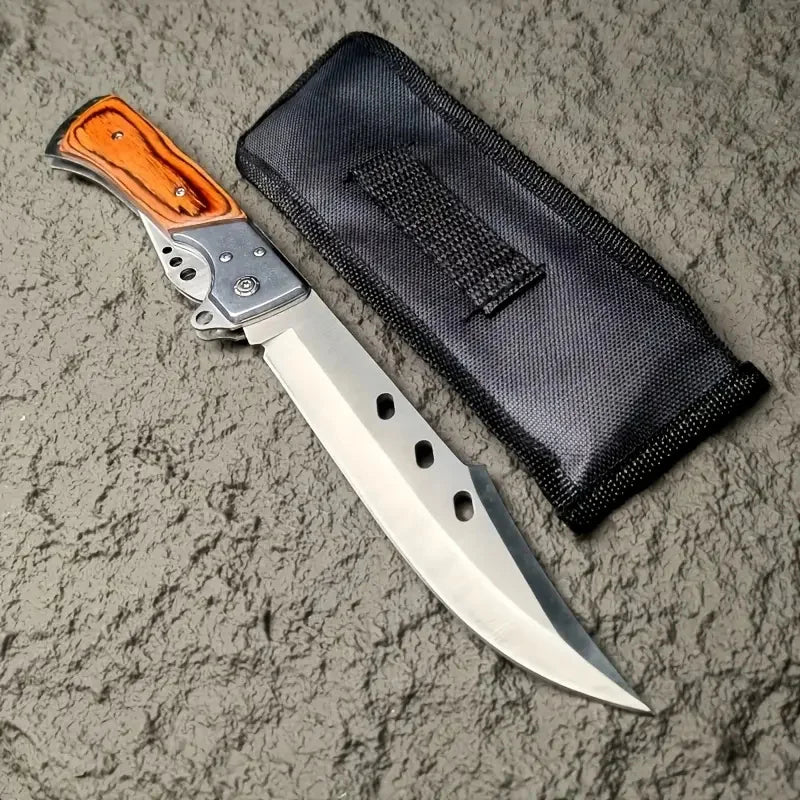 Doom Blade Swallowtail Outdoor Folding Knife With Nylon Sheath