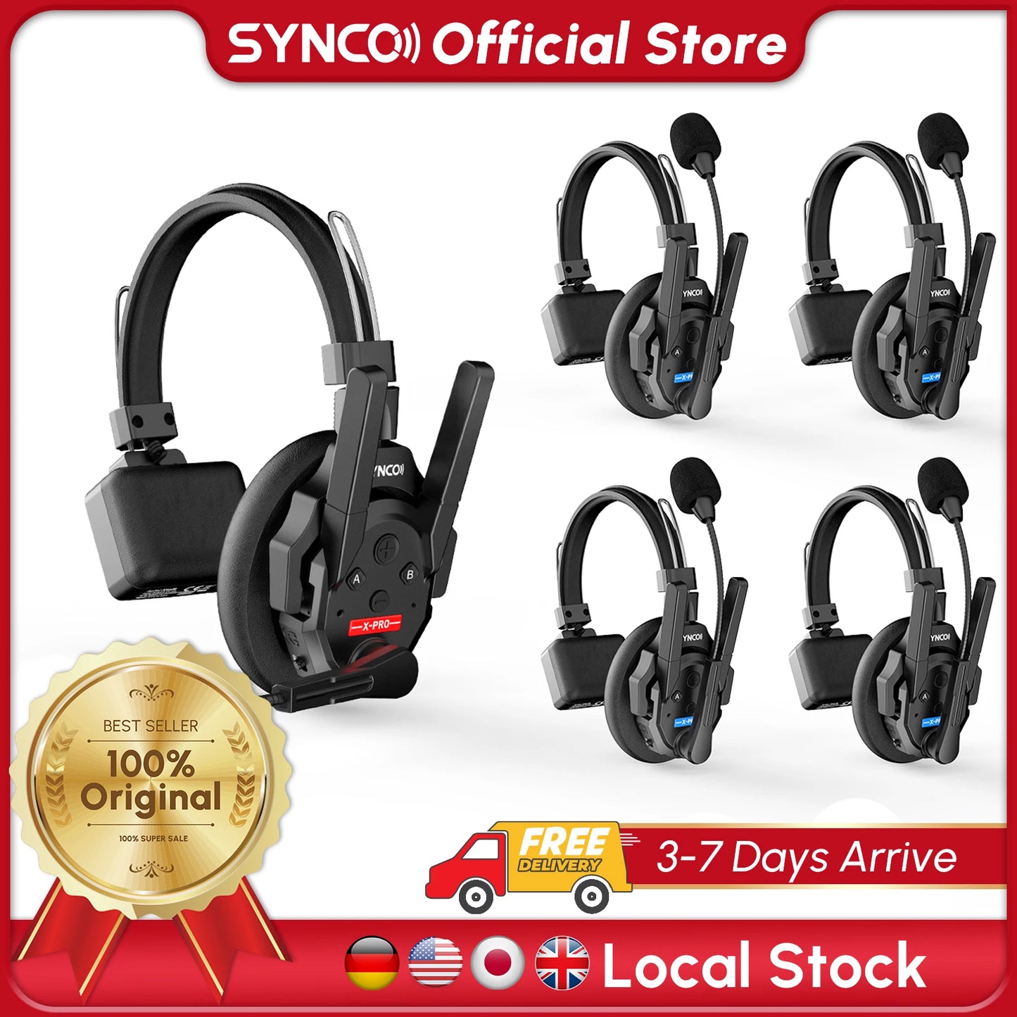 SYNCO XTALK XPRO Wireless Intercom Headset For Live Production