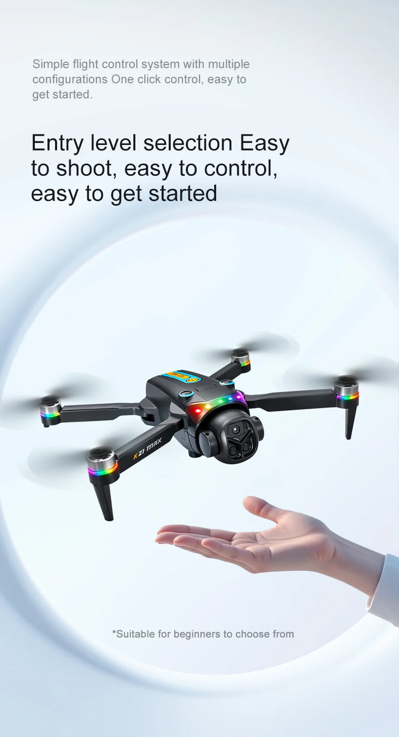 ZNLYRION Brushless Motor Foldable RC Drone With Dual Camera