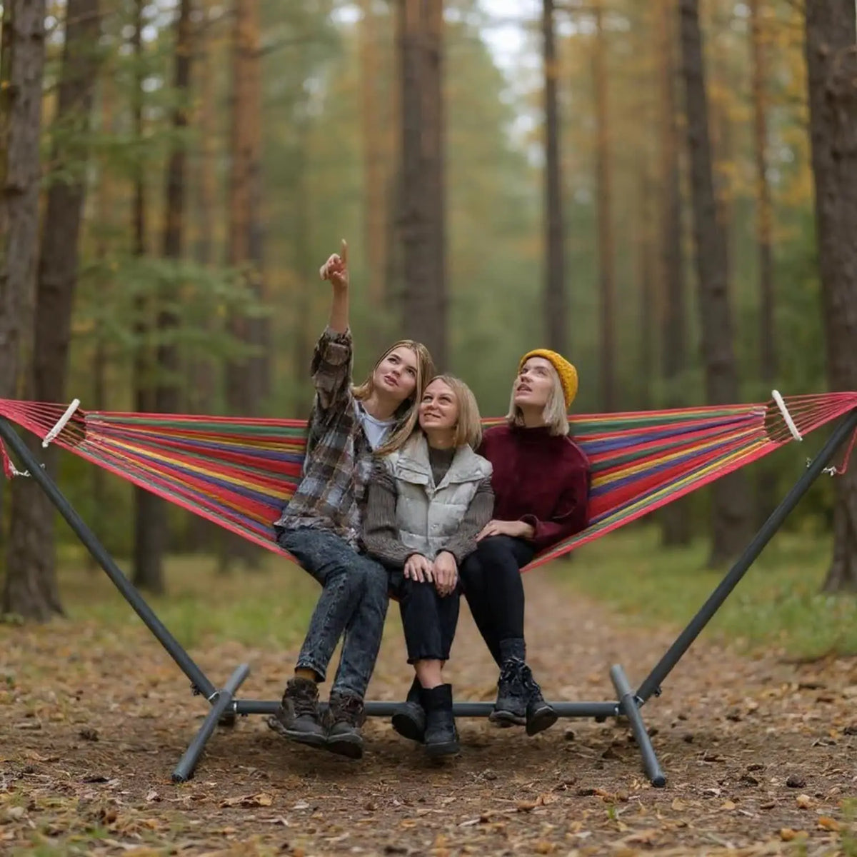 Gyroor Adjustable Hammock with Stand – 600 lb Capacity